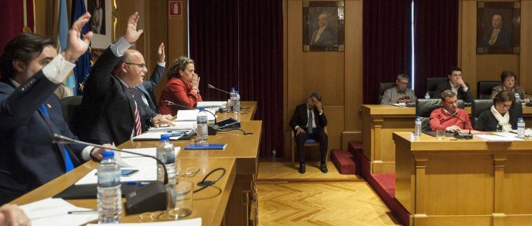 Jose Manuel Baltar durante un pleno de la Diputación