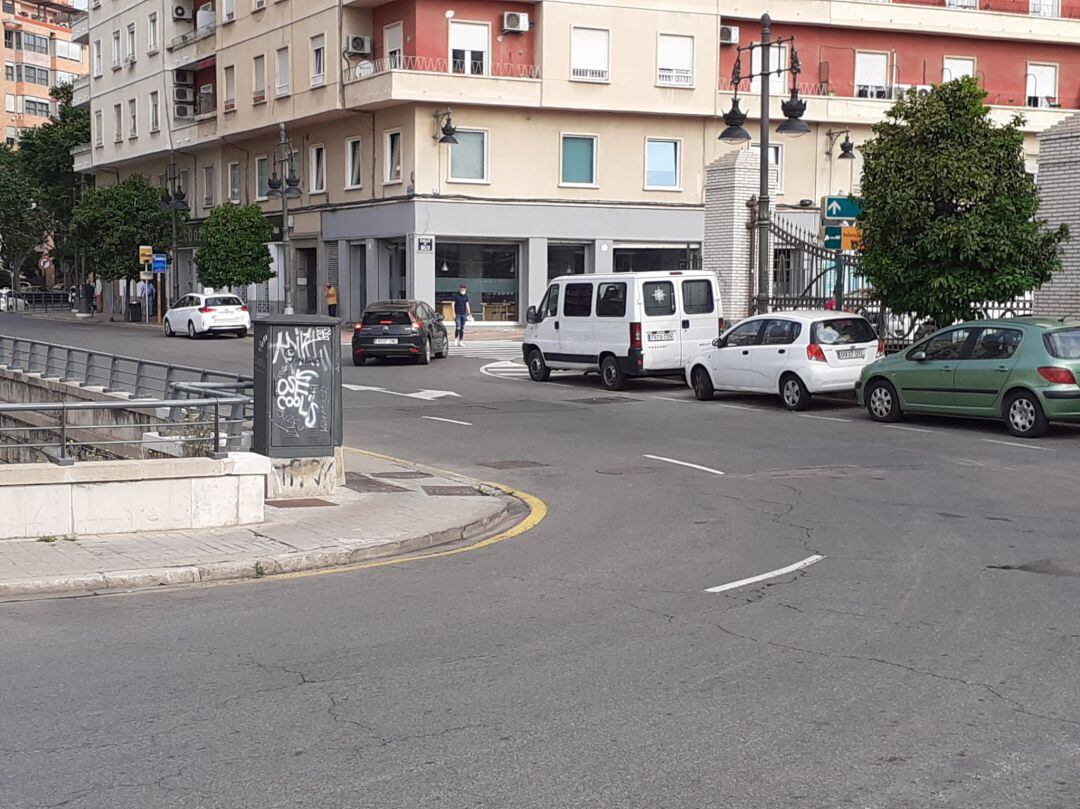 Tramo de la Gran Vía Ramón y Cajal que se cortará desde este lunes por las obras de la L10 de Metrovalencia