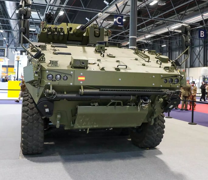 Vehículo de Combate sobre Ruedas (VCR) 8x8 Dragón en una imagen de archivo