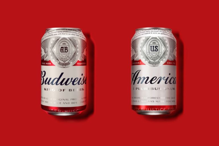 Las latas y botellines de America mantendran el diseño de Budweiser.