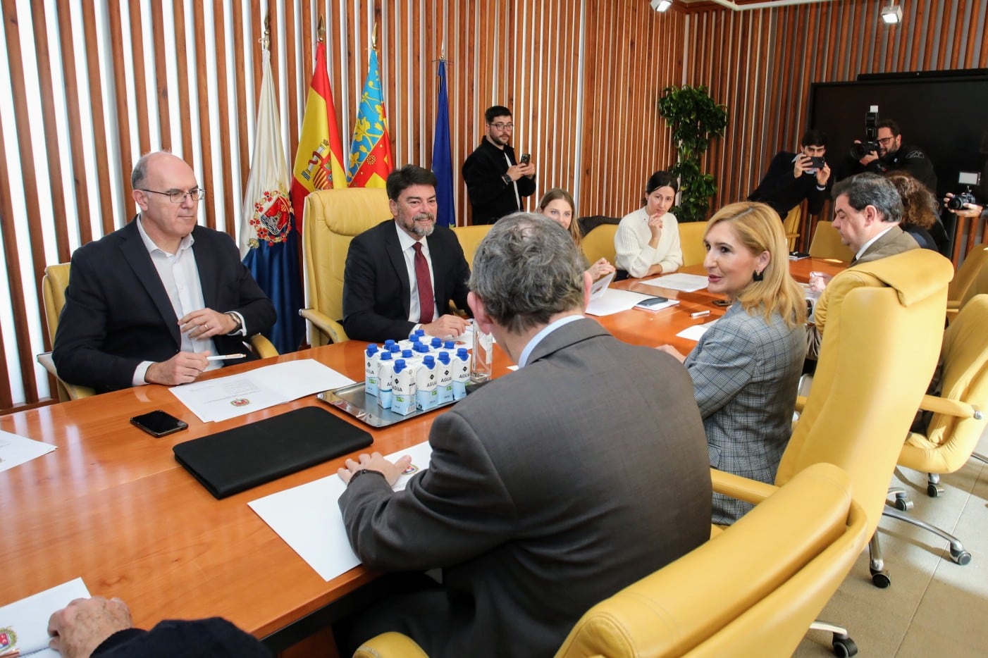 Imagen de la reunión entre el Ayuntamiento y la Conselleria de Infraestructuras