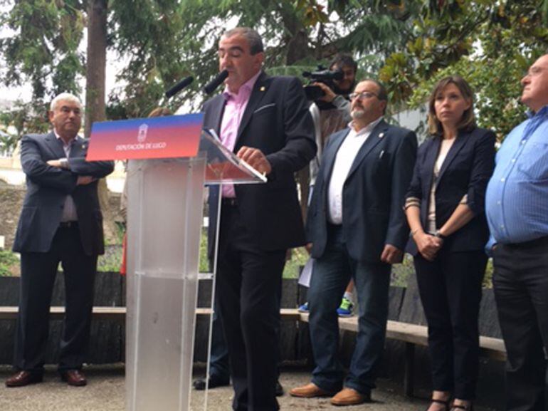 Darío Campos en la presentación del gobierno de la Diputación de Lugo