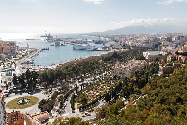 Imagen panorámica de Malaga capital