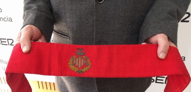 Fajín del que fuera Alcalde de València, Antonio Guerrero Ludeña