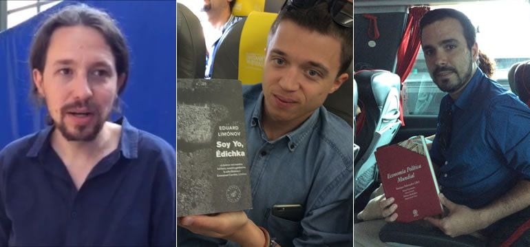 Pablo Iglesias, Íñigo Errejón y Alberto Garzón nos cuentan qué libros están leyendo