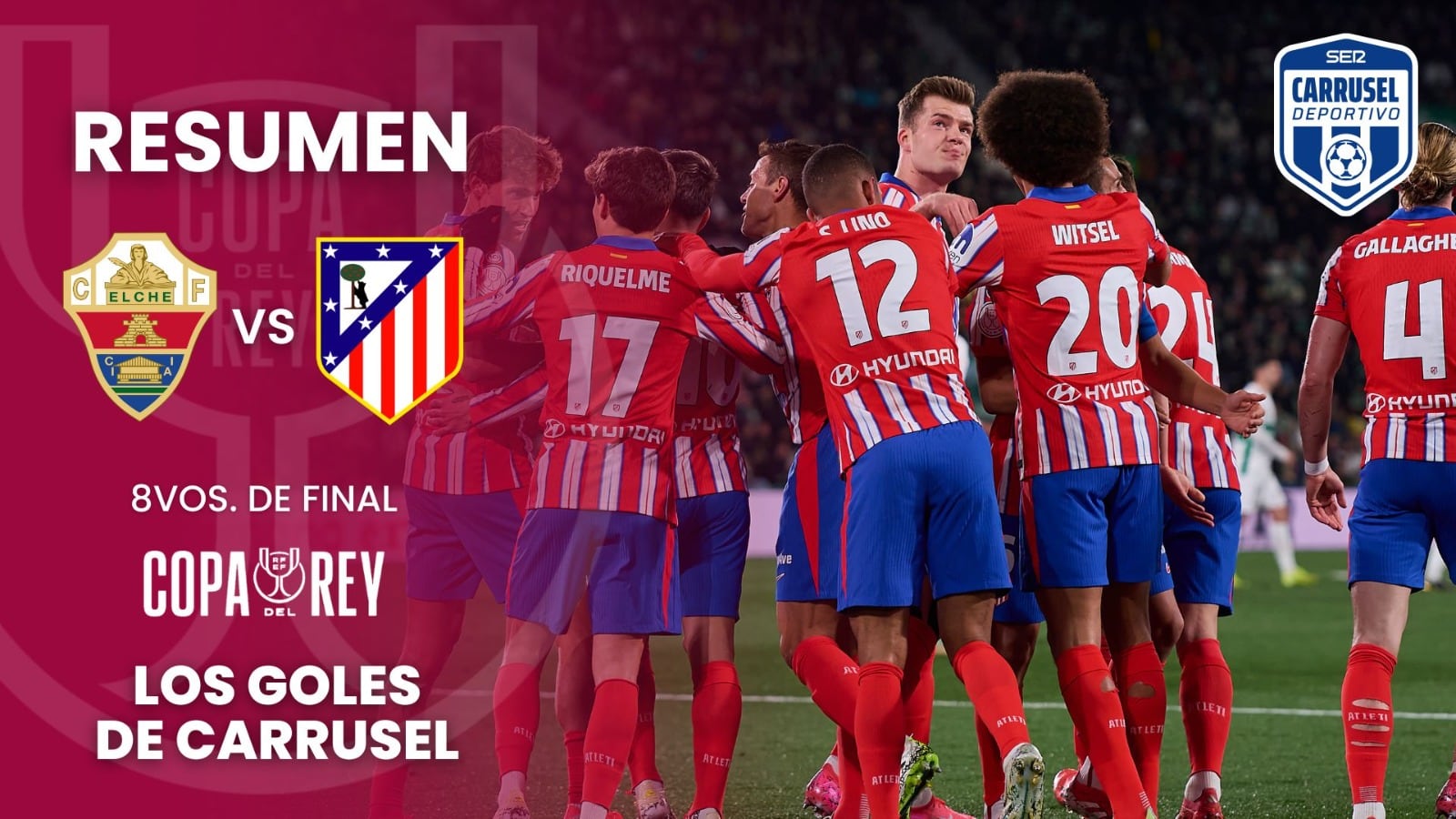 Resumen del Elche 0-4 Atlético de Madrid: escucha la narración de los goles de Miguel Martín Talavera en ‘Carrusel Deportivo’