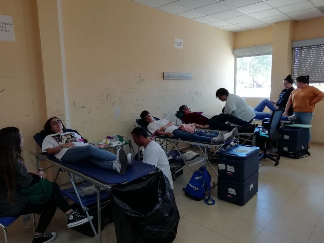 Donación de sangre en la Universidad de Huelva