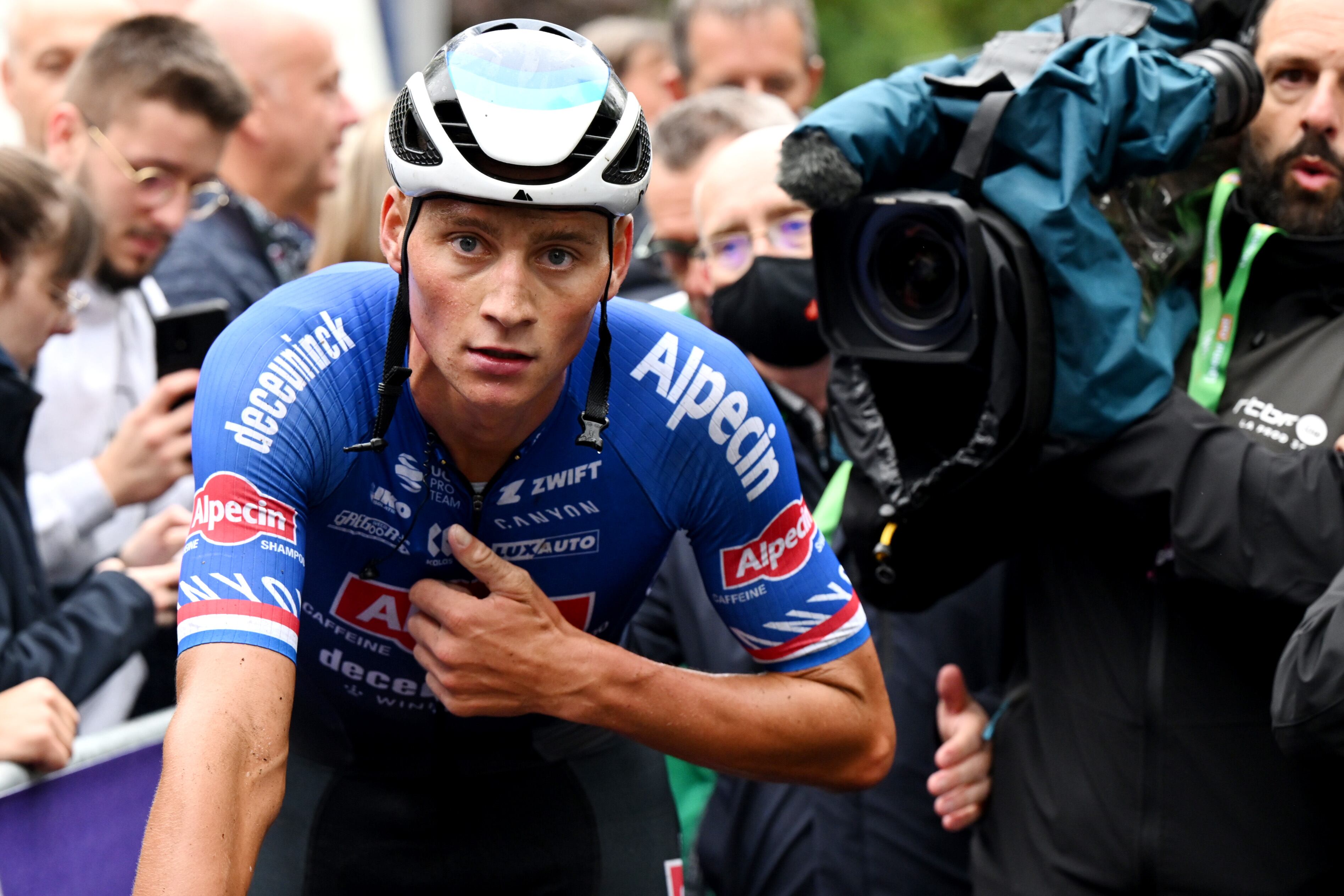 Van Der Poel, durante una carrera.