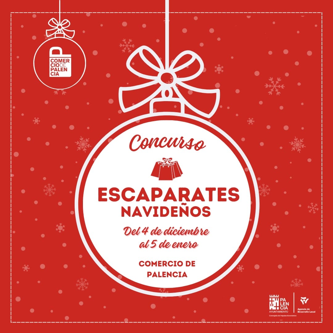 Convocado el concurso de escaparates navideños de Palencia