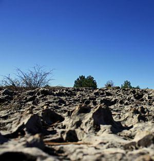 Mar de piedra en Los Callejones.