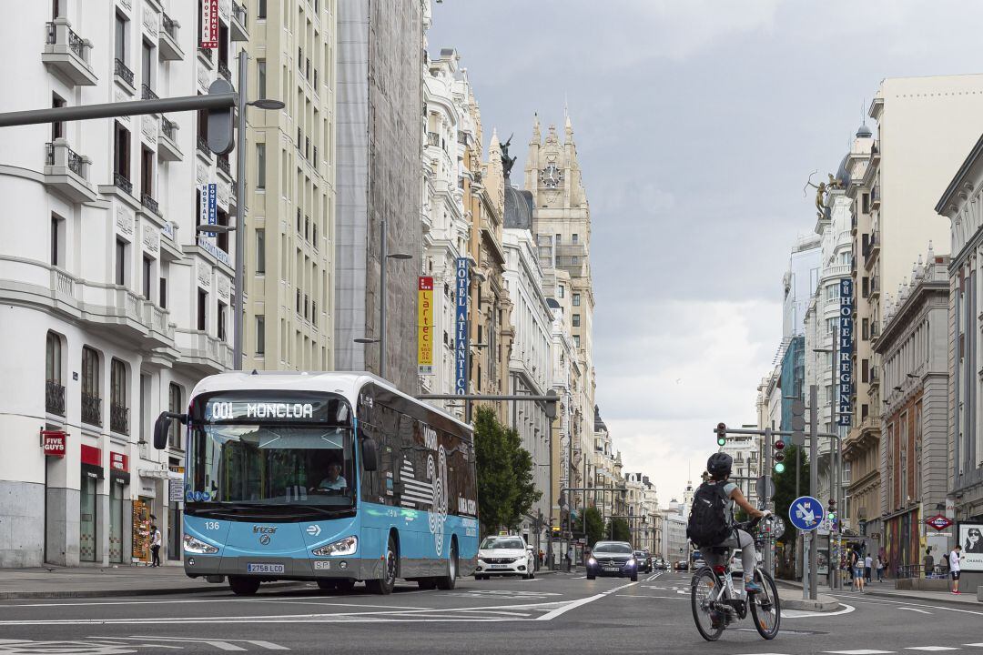 Imagen de archivo de la Gran Vía de Madrid