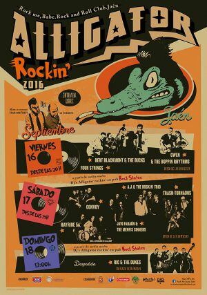 Cartel de la edici&oacute;n de 2016 de Alligator Rockin&acute;.