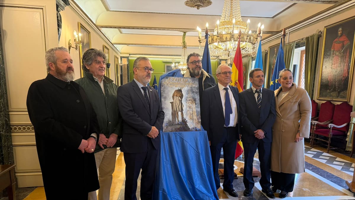 Oviedo presenta el cartel de la Semana Santa 2026 que vuelve a reivindicar el uso de la inteligencia artificial