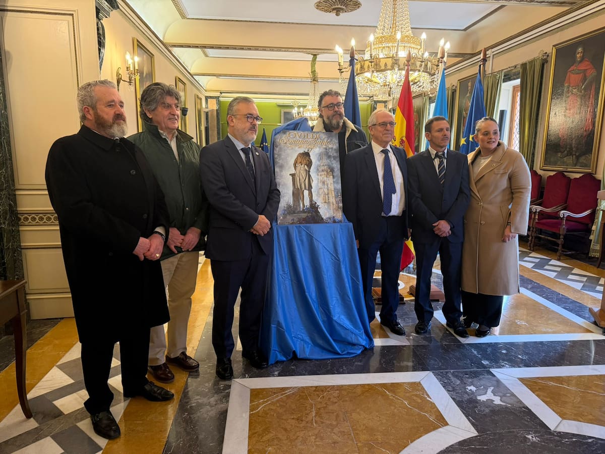 Oviedo presenta el cartel de la Semana Santa 2026 que vuelve a reivindicar el uso de la inteligencia artificial