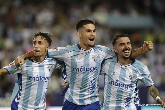 El delantero del Málaga Carlos Ruiz Chupete, protagonista del encuentro contra el Granada con dos goles