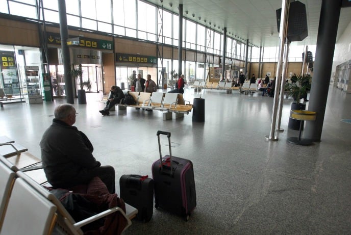 Sala de espera del aeropuerto de Villanubla