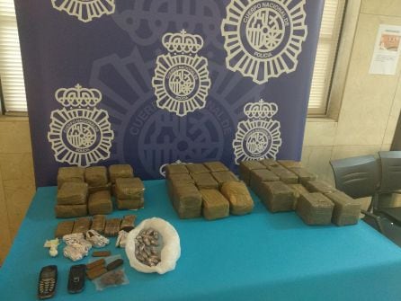 Droga incautada por la Policía Nacional en el marco de la &quot;Operación Coyote&quot;