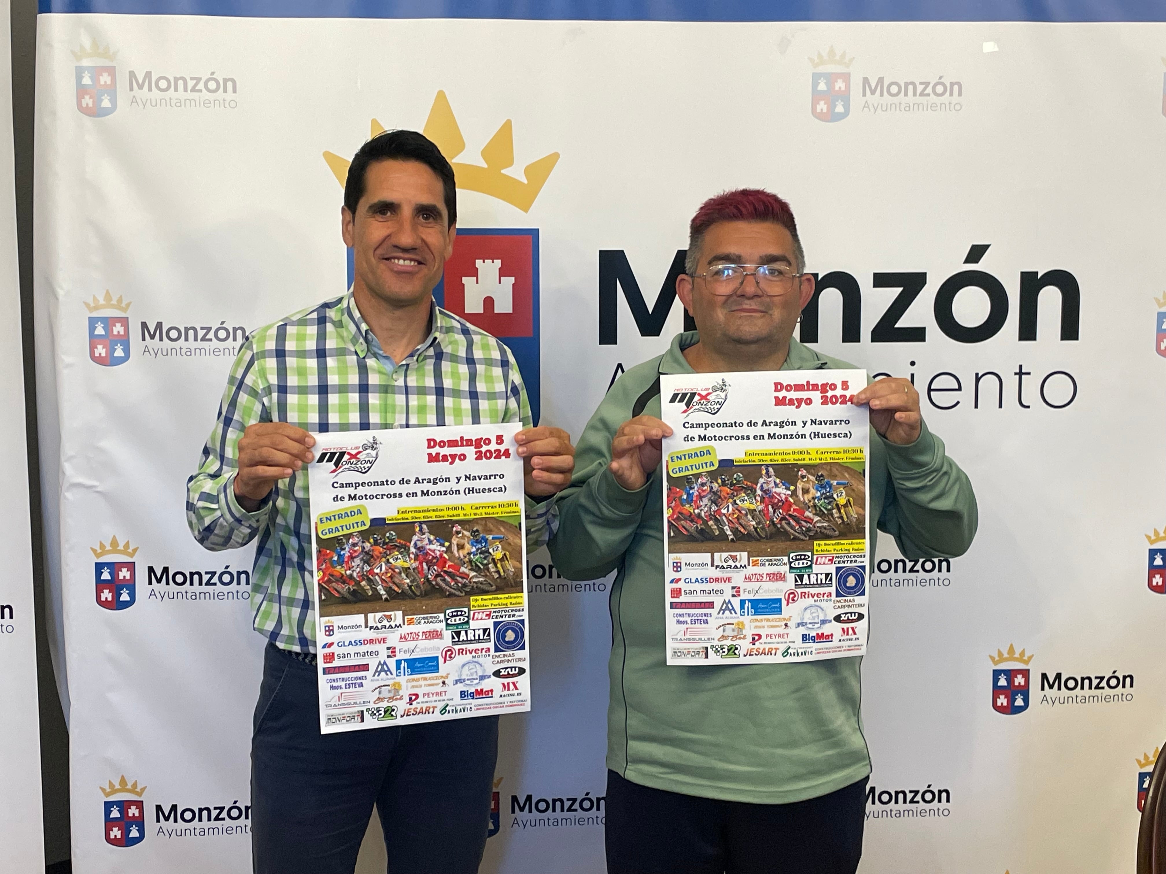 Eliseo Martín y Francisco Fernández. Foto: Ayuntamiento de Monzón