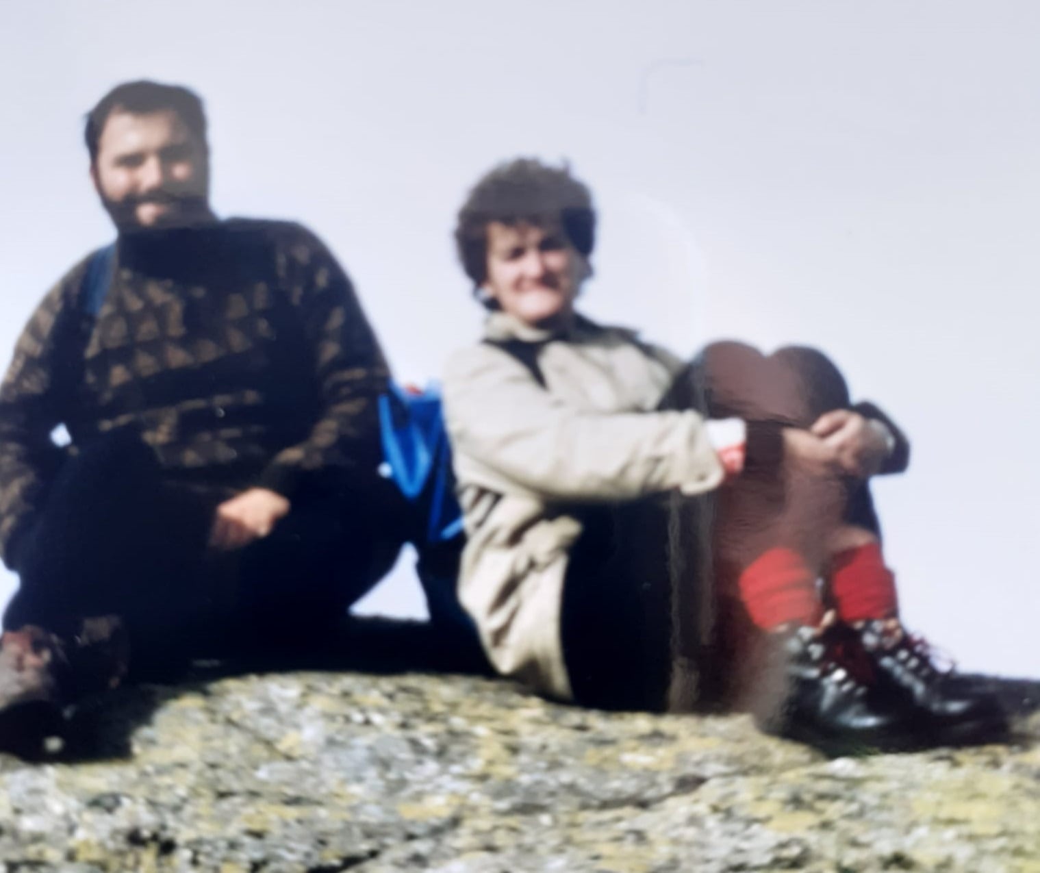 Con Misael, en la cima del Pico Lobos