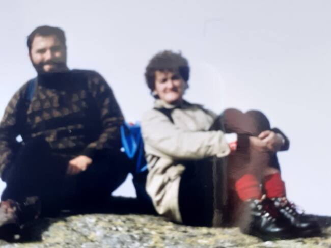 Con Misael, en la cima del Pico Lobos