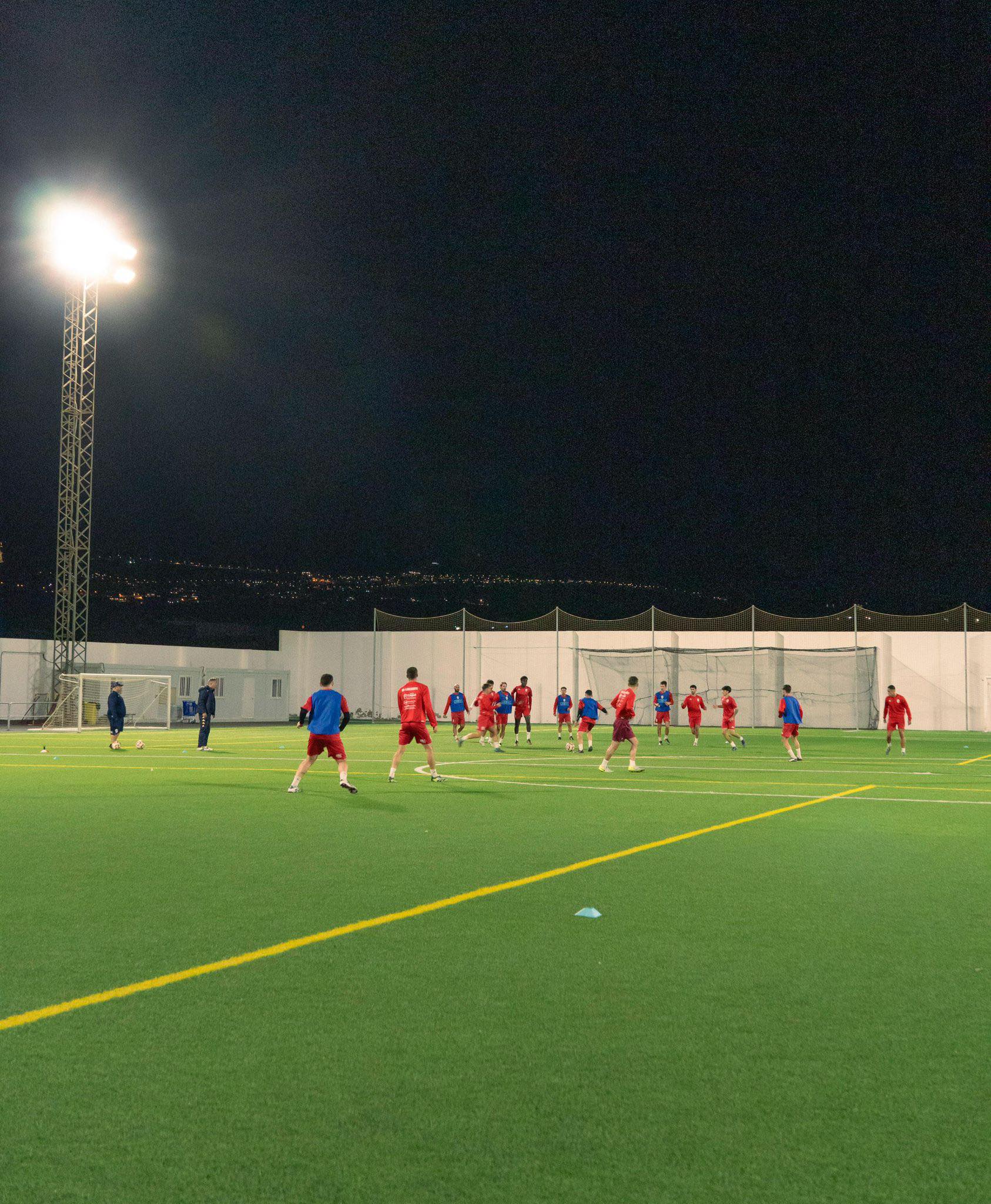 Un entrenamiento de la UD Lanzarote.
