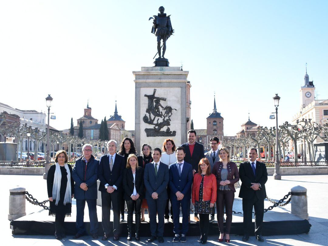 Imagen de archivo de una de las reuniones del Grupo Patrimonio