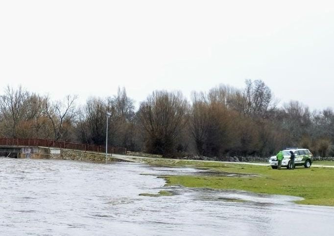 Desbordamientos del río Lozoya a causa de las intensas lluvias