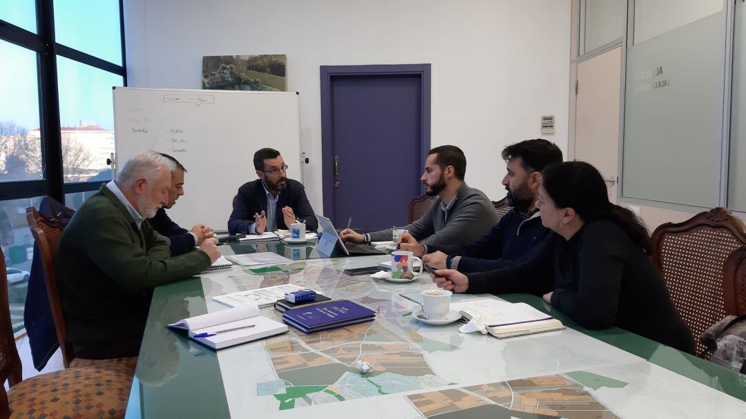 Un momento de la reunión.