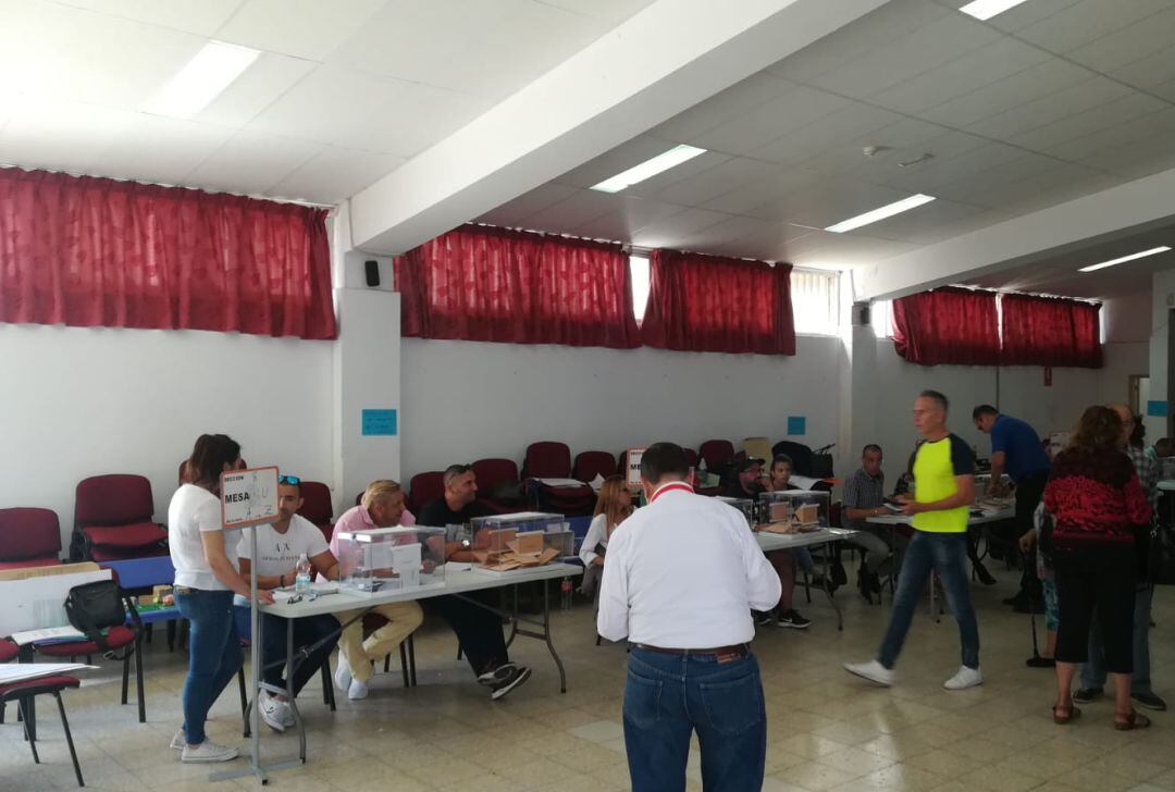 Uno de los colegios electorales de Lanzarote.