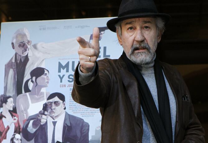 El veterano actor José Sacristán en la presentación en Madrid de &#039;el muerto y ser feliz&#039;