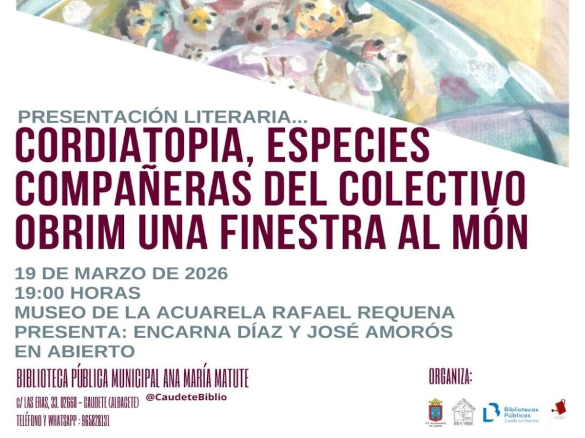El jueves se presenta en Caudete el libro educativo "Ordiatopía, especies compañeras"
