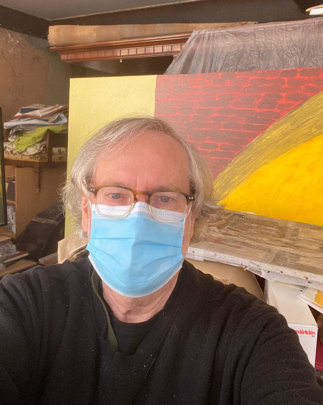 José Mateos, confinado su casa de Elda