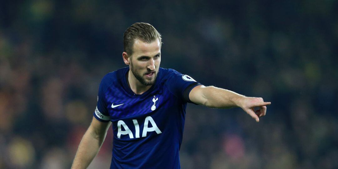 Harry Kane, durante un partido de Premier League con el Tottenham de la presente temporada