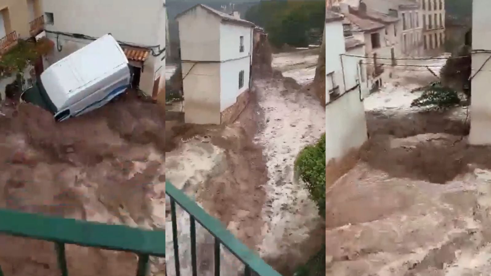 Buscan a dos trabajadores municipales desaparecidos tras las inundaciones provocadas por la DANA en Letur (Albacete)