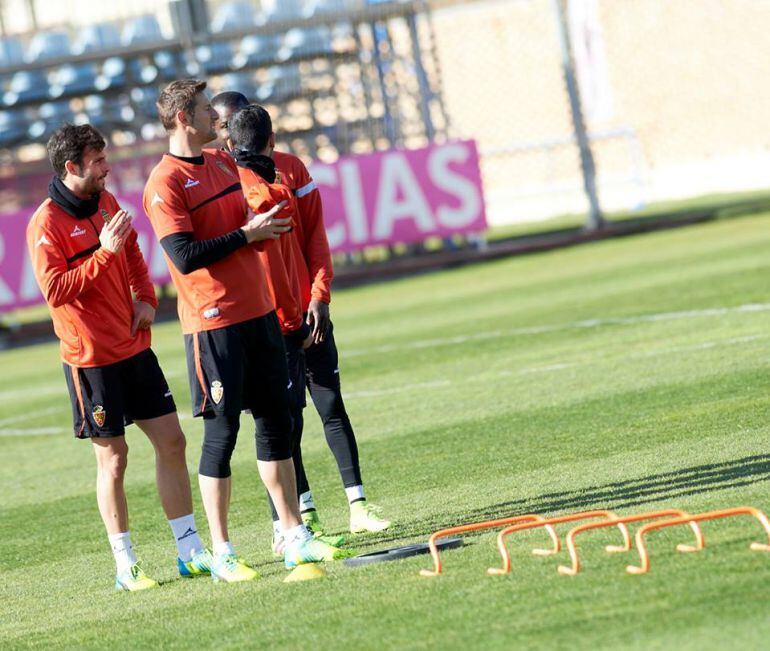 La plantilla del Real Zaragoza ya prepara el partido del sábado en Elche