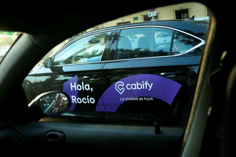 Imagen de archivo de vehículo VTC de la empresa Cabify