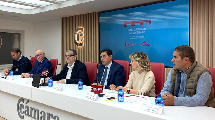 Alberto Santamaría y Nuria Sánchez, Cámara de Comercio de Soria sobre Puente al Corazón