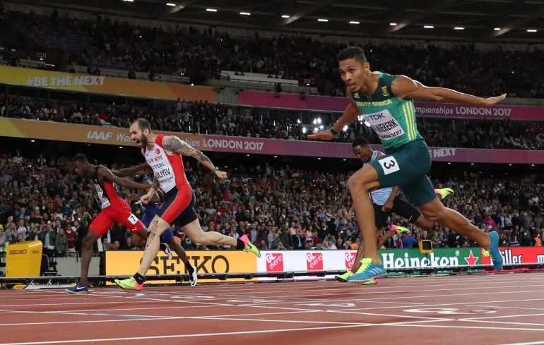  Ramil Guliyev y Wayde Van Niekerk.