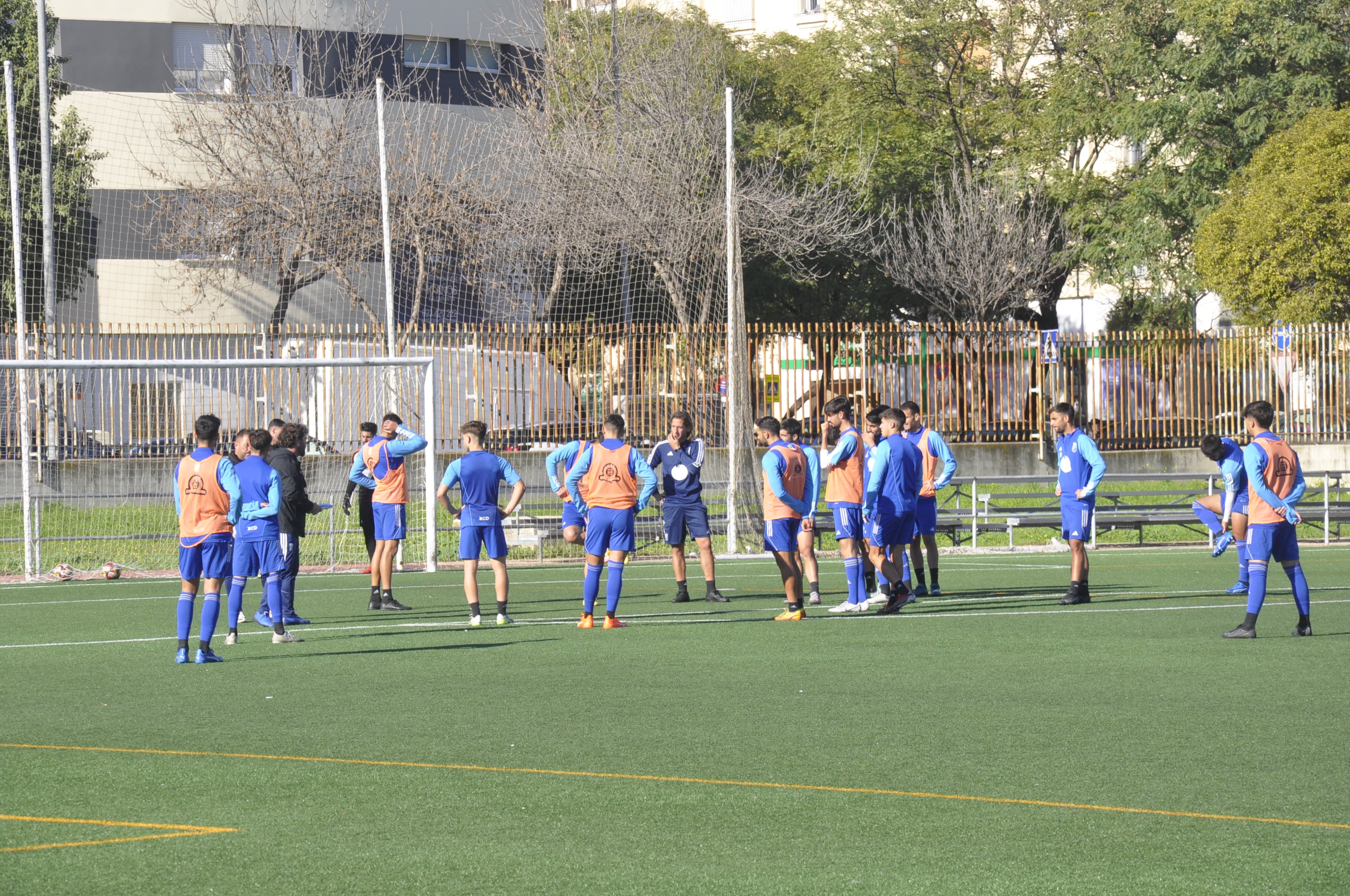 Entrenamiento del Xerez CD en La Granja