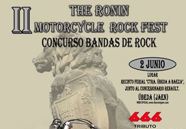 Cartel del II The Ronin Motorcycle Rock Fest