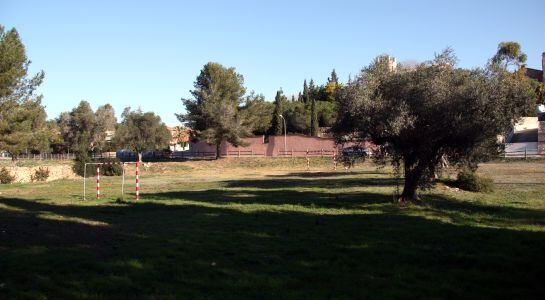 Terrenys on s'ha d'ubicar la nova escola.