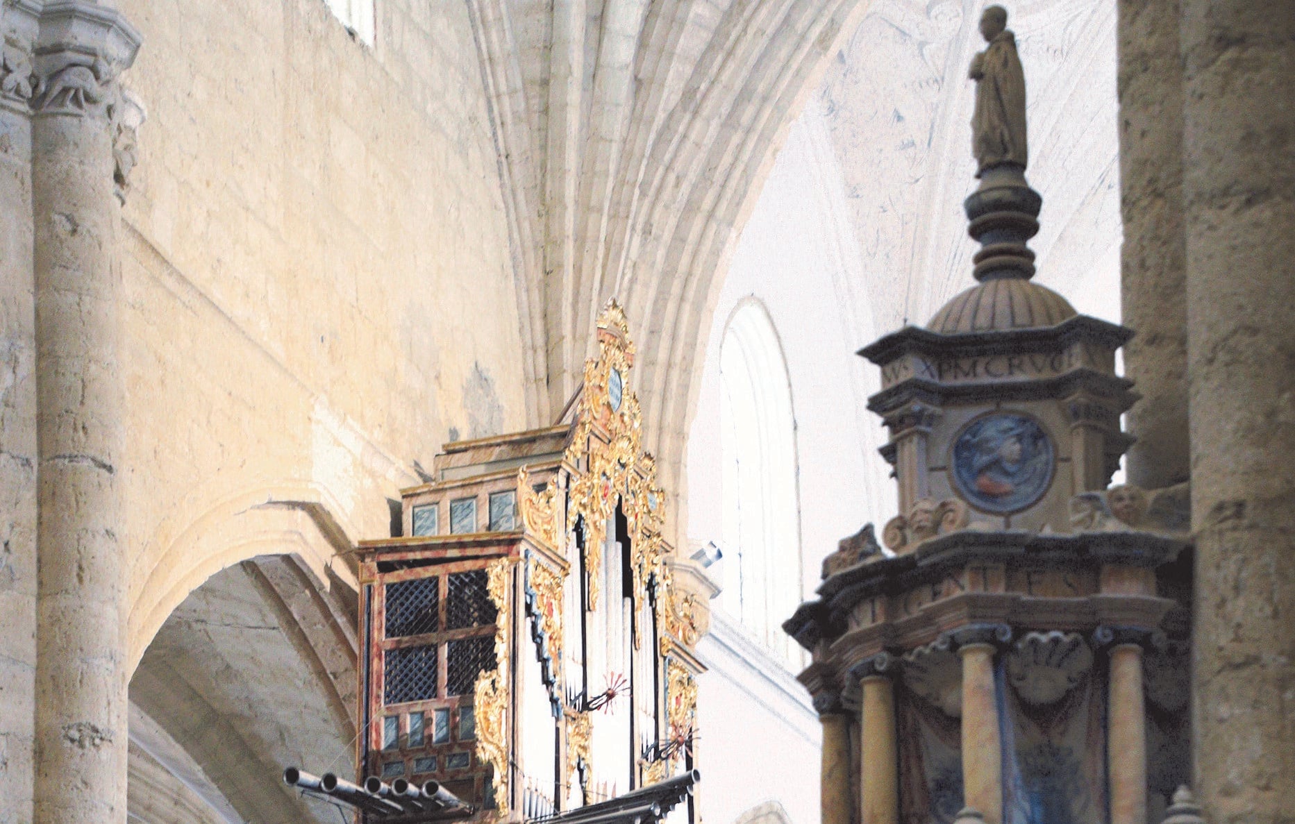 Interior de la iglesia de San Hipólito en Támara de Campos (Palencia)