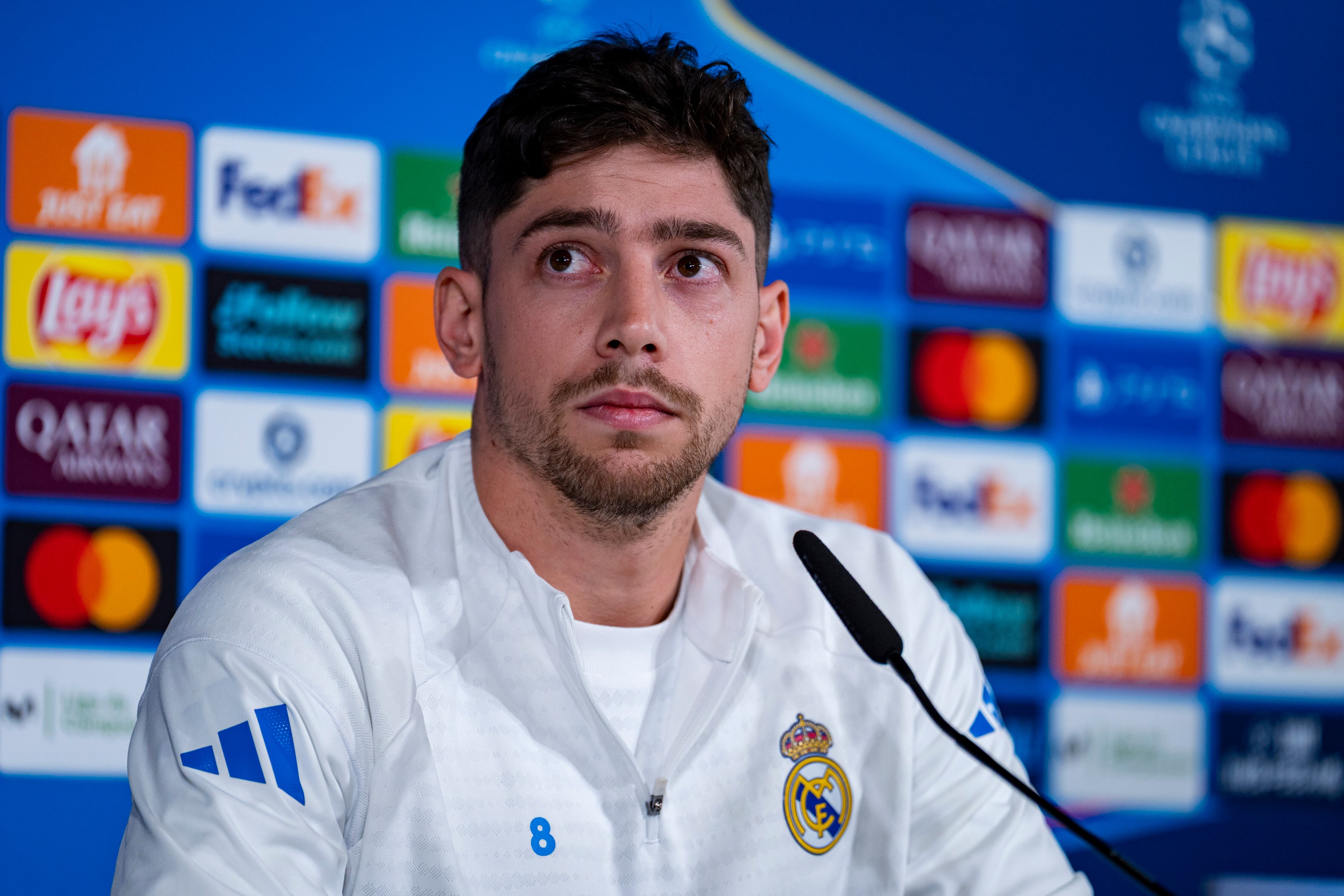 Fede Valverde, en la rueda de prensa previa al Real Madrid-Manchester City
