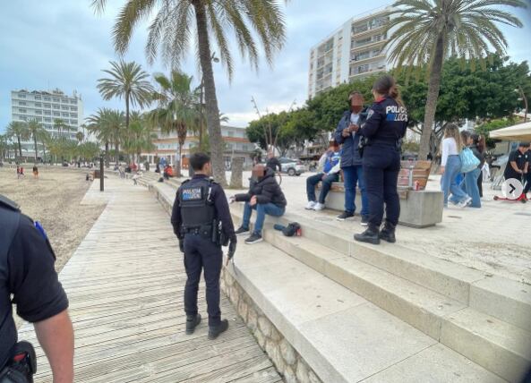 Imagen del dispositivo policial