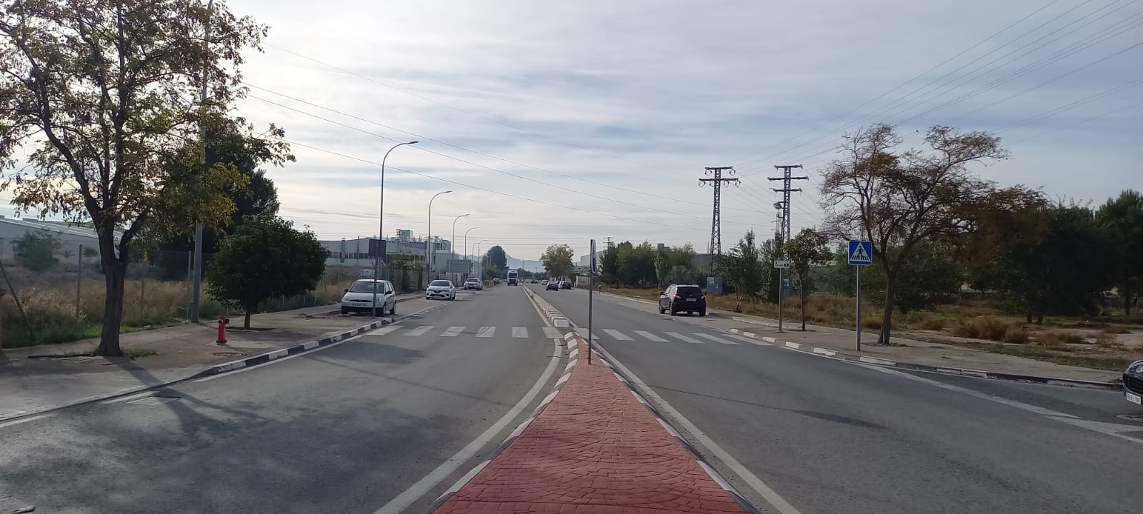 Una de las calles del Poligono Industrial