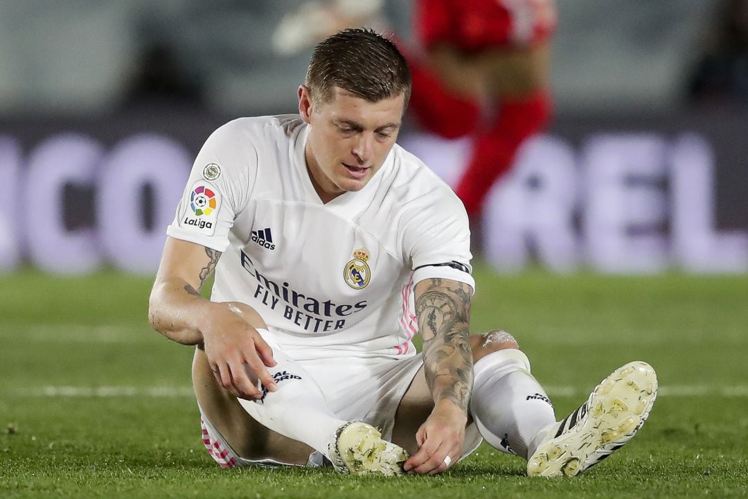 Toni Kroos durante un partido con el Real Madrid