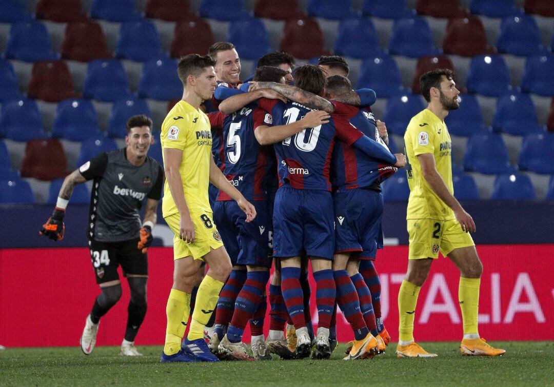 Los jugadores del Villarreal asumían que la eliminación se iba a producir tras el gol del Levante