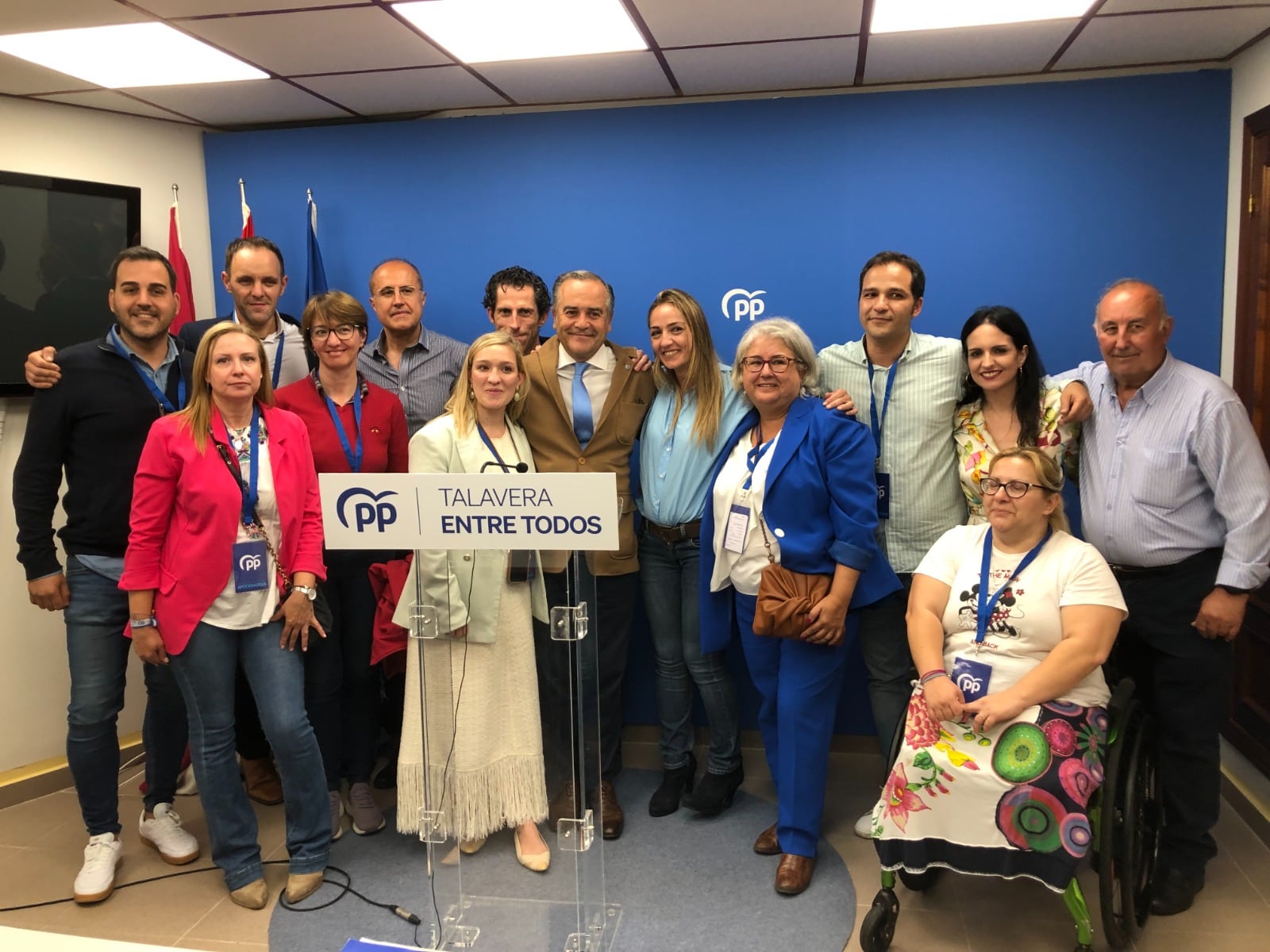 Alegría en el Partido Popular tras lograr José Julián Gregorio un total de 8 concejales. Podría ser alcalde si suma con VOX.