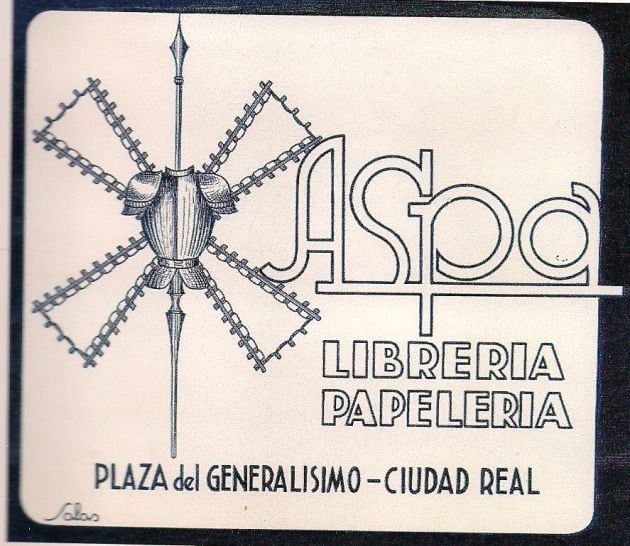 Dibujos a plumilla para anunciar una papelería en Ciudad Real de la Agencia &quot;Publicidad Salas&quot;