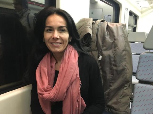 María, vecina de Alcolea, en el cercanías